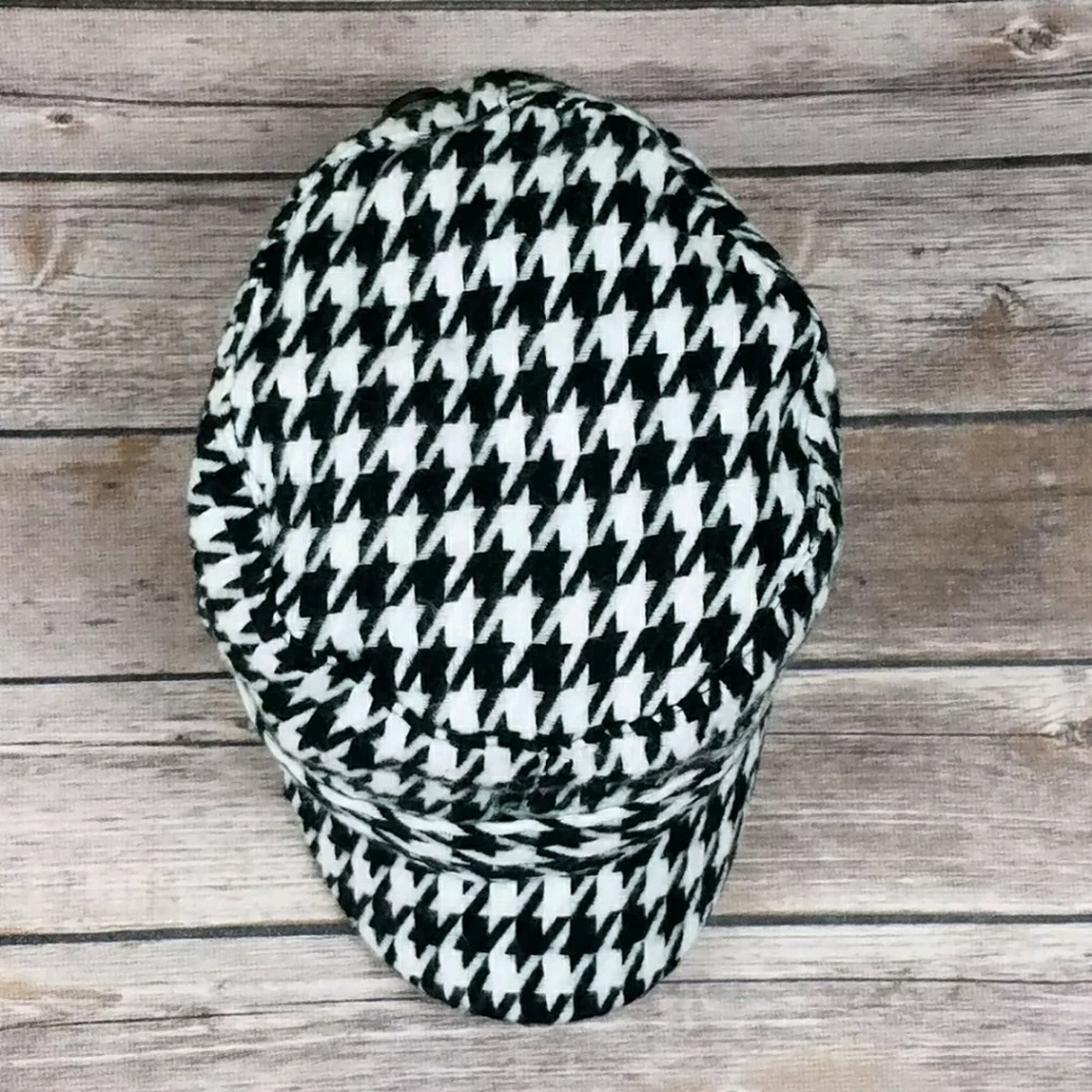 D&Y cadet hat Houndstooth black and white